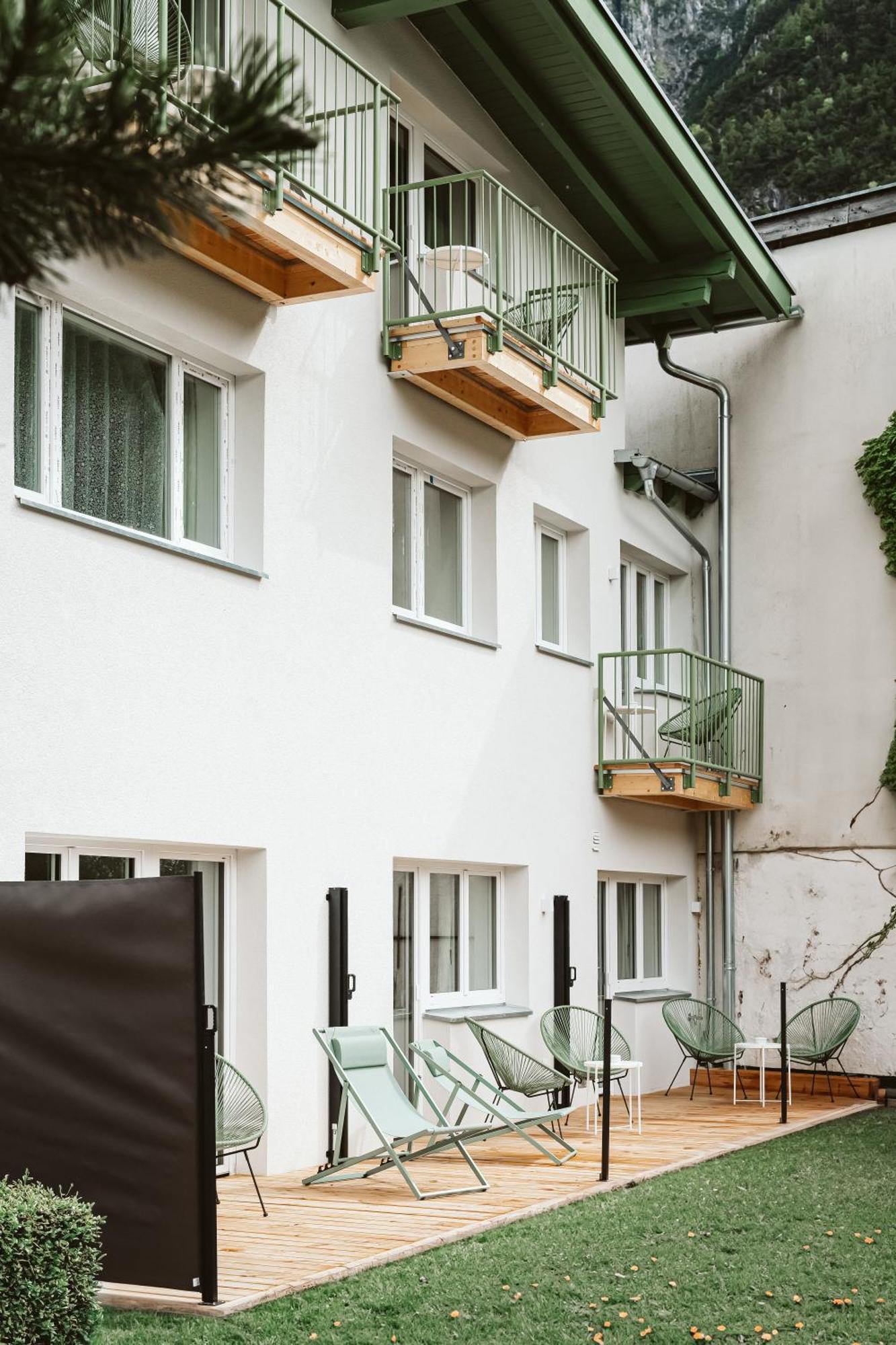 Ferienwohnung Lebe' Scharnitz Exterior foto